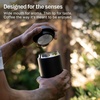 Fellow Carter Coffee Mug 16 oz For Travel – Wide Mouth Vacuum-Insulated Stainless Steel Tea and Coffee Tumbler with Ceramic Interior – Matte Black(Matte Grey)