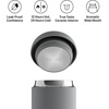 Fellow Carter Coffee Mug 16 oz For Travel – Wide Mouth Vacuum-Insulated Stainless Steel Tea and Coffee Tumbler with Ceramic Interior – Matte Black(Matte Grey)