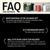 Fellow Carter Coffee Mug 16 oz For Travel – Wide Mouth Vacuum-Insulated Stainless Steel Tea and Coffee Tumbler with Ceramic Interior – Matte Black(Slate Gray)
