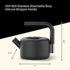 Fellow Clyde Stovetop Tea Kettle – Modern Twist on a Whistling Teapot, Stainless Steel Kettle, Matte Black, 1.7 Liter