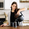Fellow Clyde Stovetop Tea Kettle – Modern Twist on a Whistling Teapot, Stainless Steel Kettle, Matte Black, 1.7 Liter