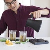 Fellow Corvo EKG Electric Tea Kettle-Electric Pour Over Coffee and Tea Pot-Quick Heating Electric Kettles-Temperature Control & Built-In Brew Timer-Matte White with Maple Handle-0.9 Liter(Matte Black)