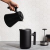 Fellow Corvo EKG Electric Tea Kettle-Electric Pour Over Coffee and Tea Pot-Quick Heating Electric Kettles-Temperature Control & Built-In Brew Timer-Matte White with Maple Handle-0.9 Liter(Matte Black with Walnut Handle)