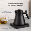 Fellow Corvo EKG Pro Electric Tea Kettle – Quick Heating, Precise Temperature Control Electric Kettle, Scheduling, Built-in Brew Timer for Boiling Water – Matte White with Maple Handle – 0.9 Liter(Matte Black with Walnut Handle)
