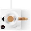 Fellow Corvo EKG Pro Electric Tea Kettle – Quick Heating, Precise Temperature Control Electric Kettle, Scheduling, Built-in Brew Timer for Boiling Water – Matte White with Maple Handle – 0.9 Liter(Matte White with Maple Handle)