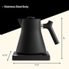 Fellow Corvo EKG Pro Electric Tea Kettle – Quick Heating, Precise Temperature Control Electric Kettle, Scheduling, Built-in Brew Timer for Boiling Water – Matte White with Maple Handle – 0.9 Liter(Matte Black)