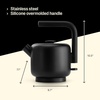 Fellow Electric Clyde Kettle – 1.5 Liter Capacity – Modern Twist On Stovetop Design, All-Purpose, Stainless Steel – Warm Water for Ramen, Oatmeal, Tea, Coffee & more – Large Capacity(Matte Black)