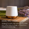 Fellow Joey Double Wall – Matte Black & White – Sophisticated Ceramic Coffee Mug Bundle – 8 oz, Set of 2
