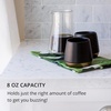 Fellow Joey Double Wall – Matte Black & White – Sophisticated Ceramic Coffee Mug Bundle – 8 oz, Set of 2