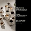Fellow Junior Demitasse Double Wall Ceramic Coffee Mug – Refined and Sophisticated Espresso Cups, Matte White, 2.3 oz Shot Cup (Set of 2)