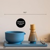 Fellow Matcha Set, Complete Matcha Tea Kit with Ceramic Bowl, Bamboo Whisk & Stand, Stainless Steel Spoon, Sifter, & Tea Tray, Matte Black Set(Matte White)