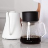 Fellow Mighty Small Glass Carafe – Manual Pour Over Coffee Beaker and Tea Steeper, Borosilicate Glass Decanter, 16.9 oz Clear Container(Clear)