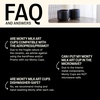 Fellow Monty Latte Art Cup 11oz – Double Wall Insulated Ceramic Coffee Mug for Cappuccino, Espresso & Barista, Stackable, Dishwasher Safe, Matte Black(Matte White)