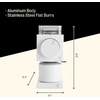 Fellow Ode Gen 2 64mm Flat Burr Coffee Grinder, Single Dose, 31 Grind Settings, Electric, Stainless Steel, Quiet & Anti-Static for Pour Over, French Press & Cold Brew – Matte Black(Matte White)