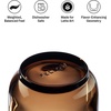 Fellow Pirch Cortado Glasses 4.5 oz Artisanal Cups, Set of 2, Dishwasher Safe Coffee Glasses for Espresso Drinks & Latte Art – Smoke(Amber)