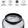 Fellow Pirch Latte Glasses 11 oz Artisanal Cups, Set of 2, Dishwasher Safe Coffee Glasses for Espresso Drinks & Latte Art – Woodland(Smoke)