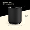 Fellow Rocky Lowball Tumbler Set of 2 – ​​Insulated Stainless Steel Cocktail Tumblers with Ceramic Interior and Swivel Pebble Lid – 10 oz, Matte Black(Matte Black)