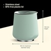 Fellow Ruby Wine Tumbler Set of 2 – ​​Insulated Stainless Steel Wine and Cocktail Tumblers with Ceramic Interior and Swivel Pebble Lid – 12 oz, Peri Twinkle(Mint Chip – Pack of 1)