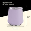Fellow Ruby Wine Tumbler Set of 2 – ​​Insulated Stainless Steel Wine and Cocktail Tumblers with Ceramic Interior and Swivel Pebble Lid – 12 oz, Peri Twinkle(Peri Twinkle – Pack of 1)
