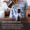 Fellow Stagg Double Wall Coffee Carafe – Vessel for Pour Over Manual Coffee Maker, Handblown Borosilicate Glass Decanter, 20 oz Clear Pitcher