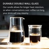 Fellow Stagg Double Wall Coffee Carafe – Vessel for Pour Over Manual Coffee Maker, Handblown Borosilicate Glass Decanter, 20 oz Clear Pitcher