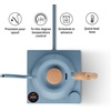 Fellow Stagg EKG Pro Electric Gooseneck Kettle – Pour-Over Coffee and Tea, Quick Heating, Precise Temperature Control, Scheduling, Built-in Brew Timer, Matte White, 0.9 Liter(Hazy Blue with Maple Handle)