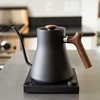 Fellow Stagg EKG Pro Electric Gooseneck Kettle – Pour-Over Coffee and Tea, Quick Heating, Precise Temperature Control, Scheduling, Built-in Brew Timer, Matte White, 0.9 Liter(Matte Black with Walnut Handle + Lid Pull)