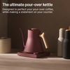 Fellow Stagg EKG Pro Electric Gooseneck Kettle – Pour-Over Coffee and Tea, Quick Heating, Precise Temperature Control, Scheduling, Built-in Brew Timer, Matte White, 0.9 Liter(Desert Rose)