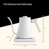 Fellow Stagg EKG Pro Electric Gooseneck Kettle – Pour-Over Coffee and Tea, Quick Heating, Precise Temperature Control, Scheduling, Built-in Brew Timer, Matte White, 0.9 Liter(Matte White)