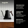 Fellow Stagg EKG Pro Electric Gooseneck Kettle – Pour-Over Coffee and Tea, Quick Heating, Precise Temperature Control, Scheduling, Built-in Brew Timer, Matte White, 0.9 Liter(Matte Black with Walnut Handle + Lid Pull)