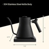 Fellow Stagg EKG Pro Electric Gooseneck Kettle – Pour-Over Coffee and Tea, Quick Heating, Precise Temperature Control, Scheduling, Built-in Brew Timer, Matte White, 0.9 Liter(Matte Black)