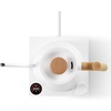Fellow Stagg EKG Pro Electric Gooseneck Kettle – Pour-Over Coffee and Tea, Quick Heating, Precise Temperature Control, Scheduling, Built-in Brew Timer, Matte White, 0.9 Liter(Matte White with Maple Wood Handle)