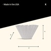 Fellow Stagg [XF] Pour Over Coffee Paper Filters – 45 Count Flat Bottom Disposable Filters for Drip Coffee Maker, Custom Fit for Stagg XF, Clean Brew, Easy Separation, Made in USA([X] Dripper – 45 Filters)
