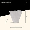 Fellow Stagg [XF] Pour Over Coffee Paper Filters – 45 Count Flat Bottom Disposable Filters for Drip Coffee Maker, Custom Fit for Stagg XF, Clean Brew, Easy Separation, Made in USA([XF] Dripper – 45 Filters)