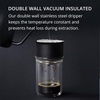 Fellow Stagg [XF] Pour-Over Coffee Maker Set – Stainless Steel Dripper, 20 oz Double Wall Glass Carafe & 30 Paper Filters, Built-in Ratio Aid, No Plastic Brewing, Matte Black([X] Set – Dripper  Tasting Glass  & Filters)