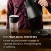 Fellow Stagg [XF] Pour-Over Coffee Maker Set – Stainless Steel Dripper, 20 oz Double Wall Glass Carafe & 30 Paper Filters, Built-in Ratio Aid, No Plastic Brewing, Matte Black([X] Set – Dripper  Tasting Glass  & Filters)