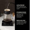 Fellow Tally Pro Coffee Scale with Timer – Espresso Scale for Pour Over and Barista Brewing, Brew Assist Mode, 0.1g Accuracy, OLED Display, Rechargeable, Glass Top – Matte Black