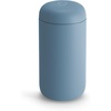 Fellow 12 oz Carter Move Travel Mug – Vacuum-Insulated Stainless Steel Travel Coffee Mug – Coffee Tumbler with Ceramic Interior and Splash Guard – Cargo Green(Hazy Blue)