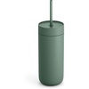 Fellow 16 oz Carter Cold Tumbler – Spill-Resistant Straw Lid, Stainless Steel Vacuum-Insulated Cup with Ceramic Interior and Reusable Straw for Cold Drinks,Fits Cup Holders,Dishwasher Safe,Smoke Green(Smoke Green)