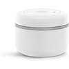 Fellow Atmos Vacuum Coffee Canister & Food Storage Container – 1.2 Liter Canister holds up to 16 oz of Coffee Beans – Airtight Food Storage Containers – Coffee Containers – 1.2 Liter – Clear Glass(Matte White)