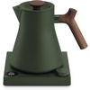Fellow Corvo EKG Pro Electric Tea Kettle – Quick Heating, Precise Temperature Control Electric Kettle, Scheduling, Built-in Brew Timer for Boiling Water – Matte White with Maple Handle – 0.9 Liter(Woodland with Walnut Handle)