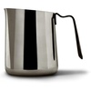 Fellow Eddy Steaming Pitcher – Milk Frother Pitcher with Fluted Spout, Premium Barista Tools for Precision Latte Art, 18/8 Stainless Steel, Graphite, 18oz Jug(Polished Graphite)