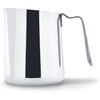 Fellow Eddy Steaming Pitcher – Milk Frother Pitcher with Fluted Spout, Premium Barista Tools for Precision Latte Art, 18/8 Stainless Steel, Graphite, 18oz Jug(Polished Steel)