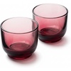 Fellow Pirch Cortado Glasses 4.5 oz Artisanal Cups, Set of 2, Dishwasher Safe Coffee Glasses for Espresso Drinks & Latte Art – Smoke(Garnet)