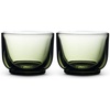 Fellow Pirch Cortado Glasses 4.5 oz Artisanal Cups, Set of 2, Dishwasher Safe Coffee Glasses for Espresso Drinks & Latte Art – Smoke(Woodland)