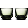 Fellow Pirch Espresso Glasses 3.5 oz Artisanal Cups, Set of 2, Dishwasher Safe Coffee Glasses for Espresso Shots & Latte Art – Woodland(Woodland)