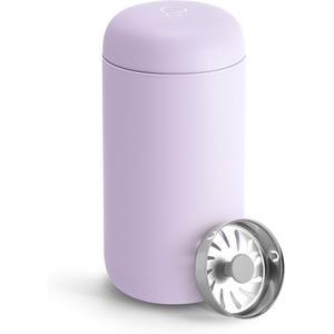 Fellow 12 oz Carter Move Travel Mug – Vacuum-Insulated Stainless Steel Travel Coffee Mug – Coffee Tumbler with Ceramic Interior and Splash Guard – Cargo Green(Lavender Purple)