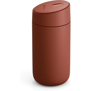 Fellow 12 oz Carter Slide Travel Mug – One-Handed Slide Lid, Vacuum Insulated Stainless Steel Tumbler with Ceramic Interior for Hot and Cold Drinks, Leak-Proof and Dishwasher Safe, Matte Black(Sienna)