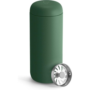 Fellow 16 oz Carter Move Travel Mug – Vacuum-Insulated Stainless Steel Travel Coffee Mug – Coffee Tumbler with Ceramic Interior and Splash Guard – Smoke Green(Cargo Green)