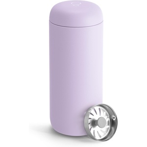 Fellow 16 oz Carter Move Travel Mug – Vacuum-Insulated Stainless Steel Travel Coffee Mug – Coffee Tumbler with Ceramic Interior and Splash Guard – Smoke Green(Lavender Purple)